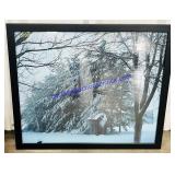 Snowy Evergreen Picture (26 x 23)