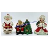 Lot of (3) Vintage Ceramic Holiday Figurines