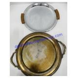 Pair of Serving Trays 14" & 15"