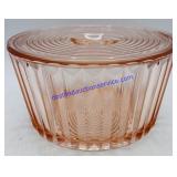 Pink Depression Glass Dish 8x4
