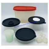 Tupperware Plastic Containers and Bottle Caps