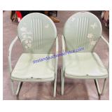 Pair of Vintage Metal Lawn Chairs