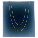 Pair of 925 Stamped Necklaces