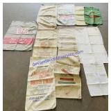 Lot of (11) Seed Sacks