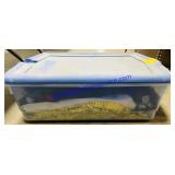 Tote with Lid and Christmas Lights