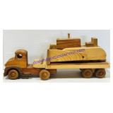 Wooden Semi & Dozer