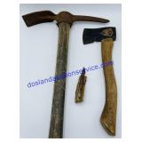 Axe, Spike Hammer, and Corn Husker