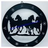 Metal Horse Wall Hanging (15")