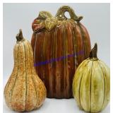 Decorative Ceramic Pumpkins & Gourds