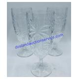 Set of 6 Crystal Wine Glasses