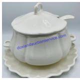 Vintage Ceramic Soup Glass Tureen