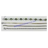 Lot of (4) 925 Sterling Bracelets