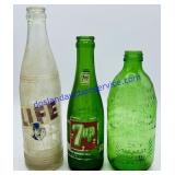 Lot of (3) Glass Bottles