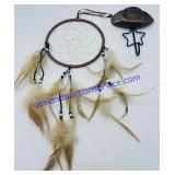 Dream Catcher and Small Cowboy Hat Hook