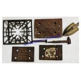 Cast Iron, Grill Plates, Railroad Ties, Etc..
