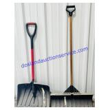 Pair of Snow Shovels