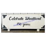 Pair of Large Wooden Celebrate Wheatland Signs