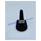 925 Stamped Jeweled Ring Size 7