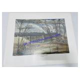 "Volturno River Bridge At Connell-Arnone" By