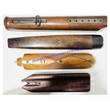 4 Wooden Gun Stock Components