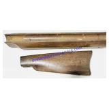 2 Wooden Gun Stock Components