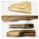 4 Wooden Gun Stock Components