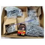 Lot of Nails, Screws and Fasteners