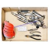 Punches, Air Hose, Clamps, Snips, & Pliers