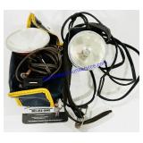 2 Vintage Wired Head Lamps