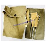 2 Military Canvas Pouches