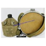 2 Canvas Military Canteens