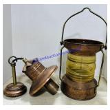 Copper and Brass Electrical Nautical Lantern