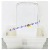 4 90 Quart Totes w/ Lids