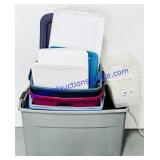 Lot of Miss-matched Totes & Lids