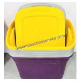 6 18 Gallon Totes w/ Lids