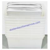 9 58 Quart Totes w/ Lids