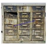 Metal organizer With Screws and Nails