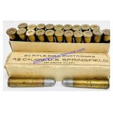 20 .45 US Springfield Rifle Ball Cartridges