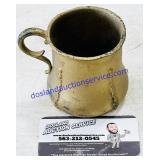 Hamilton Quad Silver Plate Painted Cup