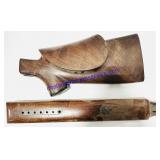 2 Wooden Gun Stock Components