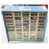 Metal & Plastic Drawer Parts Bin w/ Misc Hardware