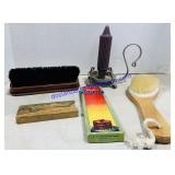 Vintage Candlestick Holder, Meat Thermometer and