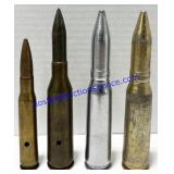 4 Large Caliber Emptied/Model Bullets