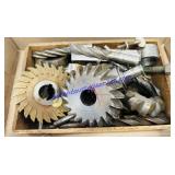 Lot of Metal Milling Cutters and Drill Bits