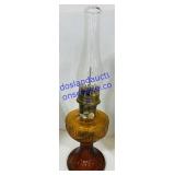 Amber Oil Lamp with Chimney