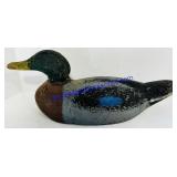 Glass Eye Painted Wooden Duck Target