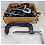 Lot of Clamps Various Sizes