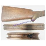 3 Wooden Gun Stock Components