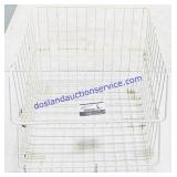 2 Metal Shoe Baskets