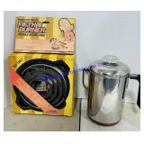 Hamilton Beach Fifth Burner and Coffee Percolator